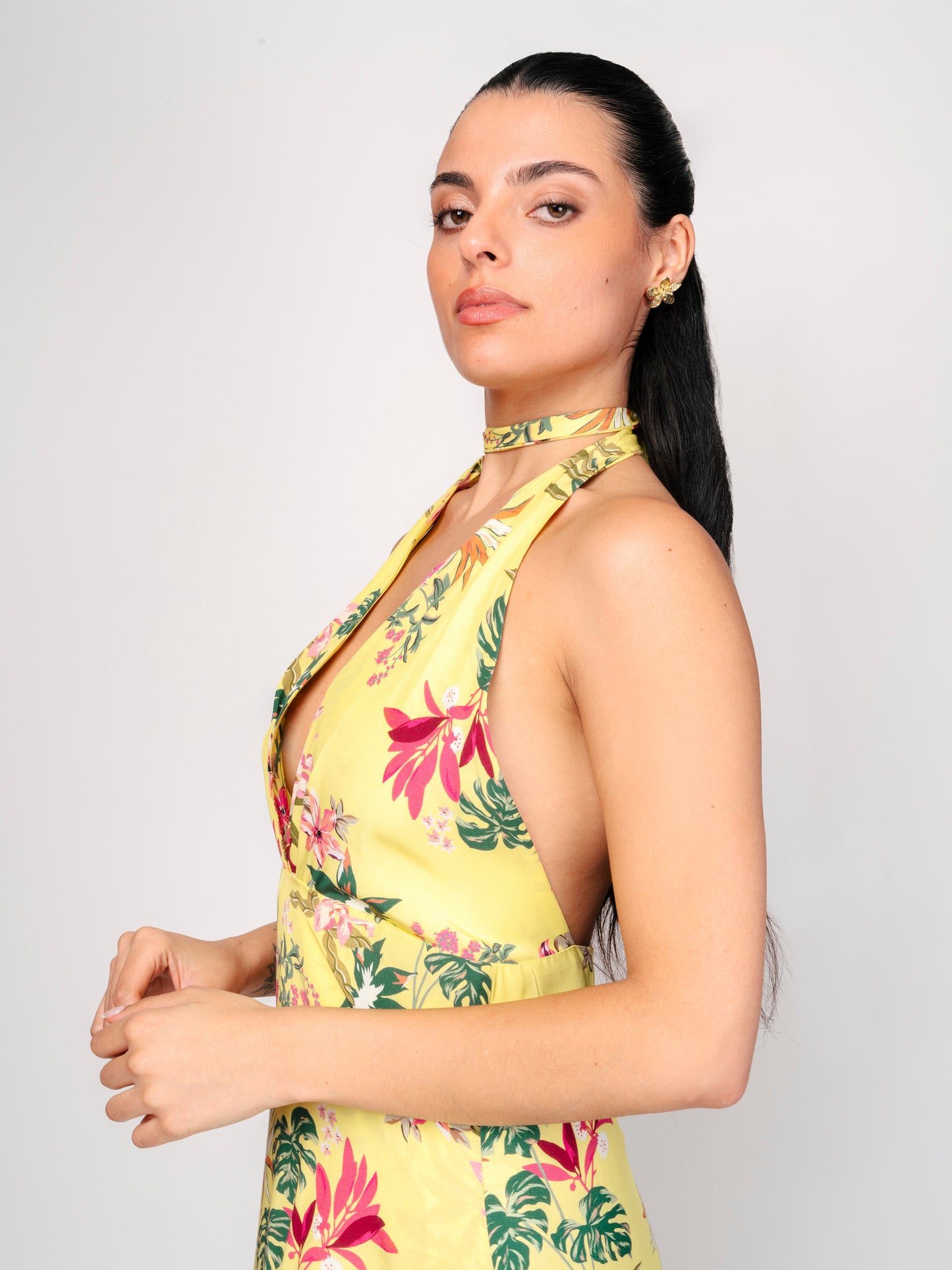 Vestido Largo Floral - Vc Vestidos