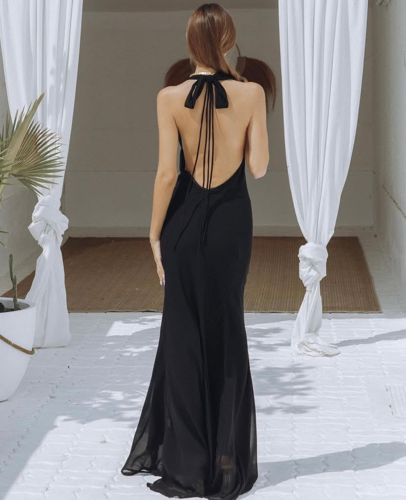 Vestido Largo Bita Negro - Chic Le Frique