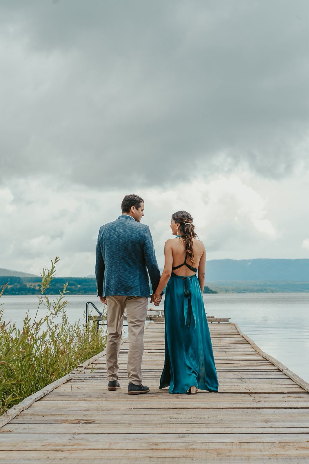 Vestido Largo Petróleo - It Velvet