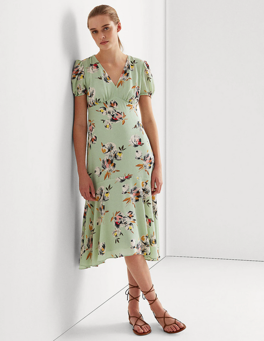 Vestido Midi verde - Ralph Lauren