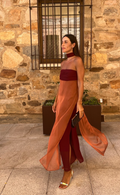 Vestido Midi burdeo