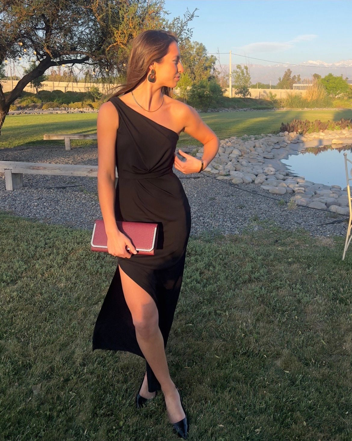 Vestido Largo negro - Bcbg