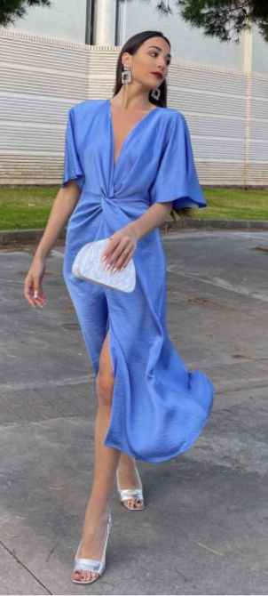 Vestido Midi azul