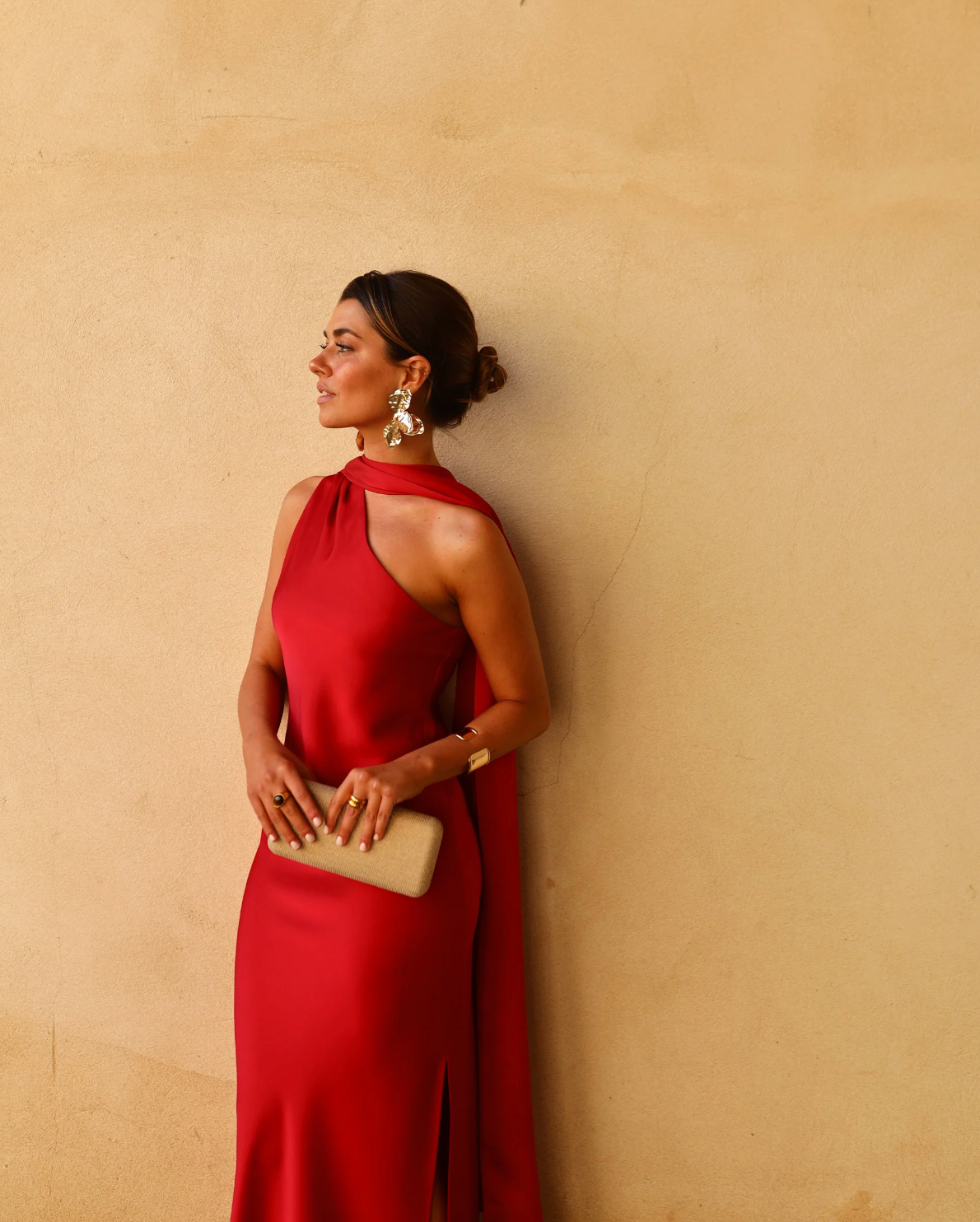 Vestido Midi Abril Rojo - The Are