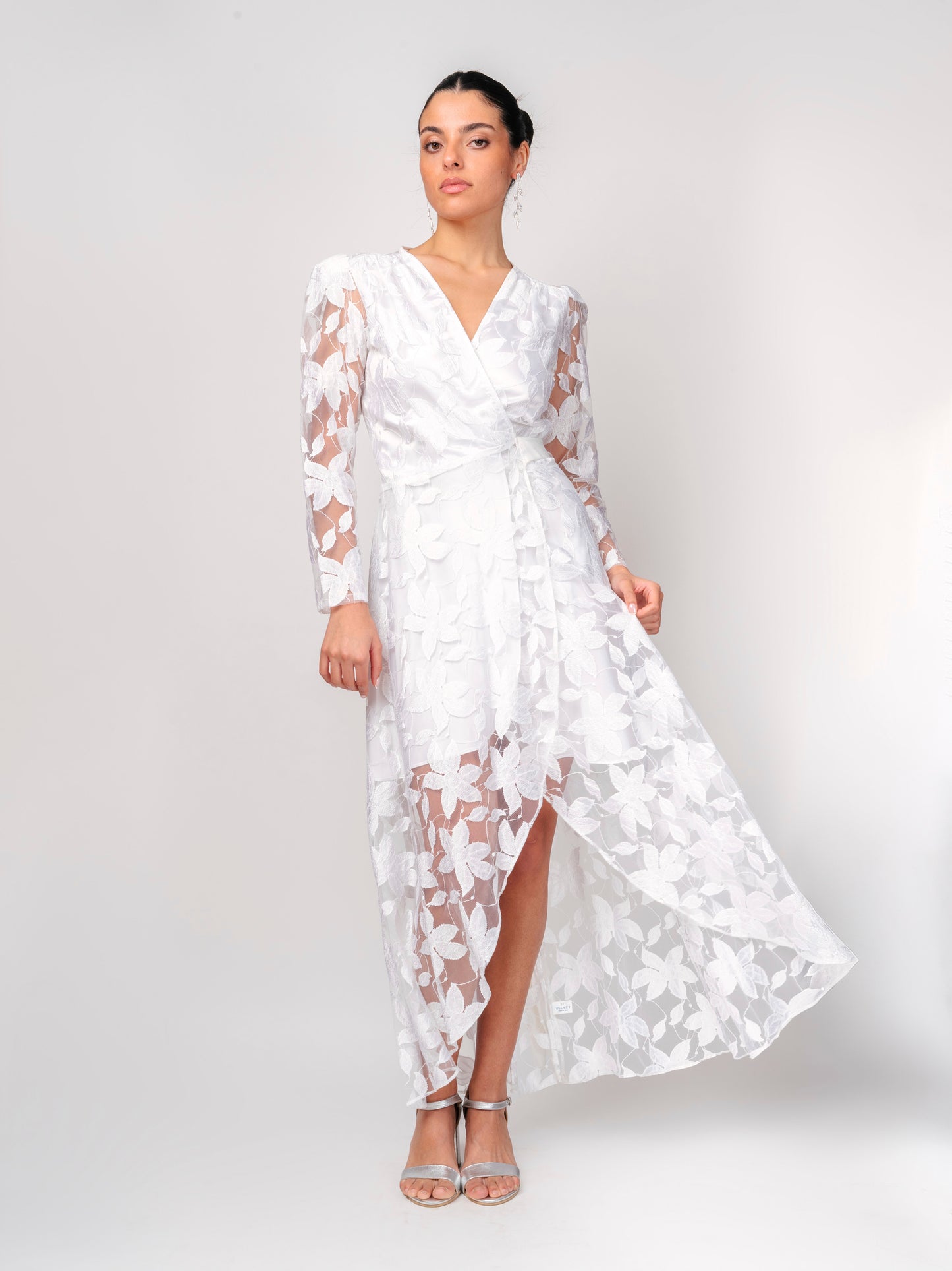 Vestido Largo Wrap Blanco - It Velvet
