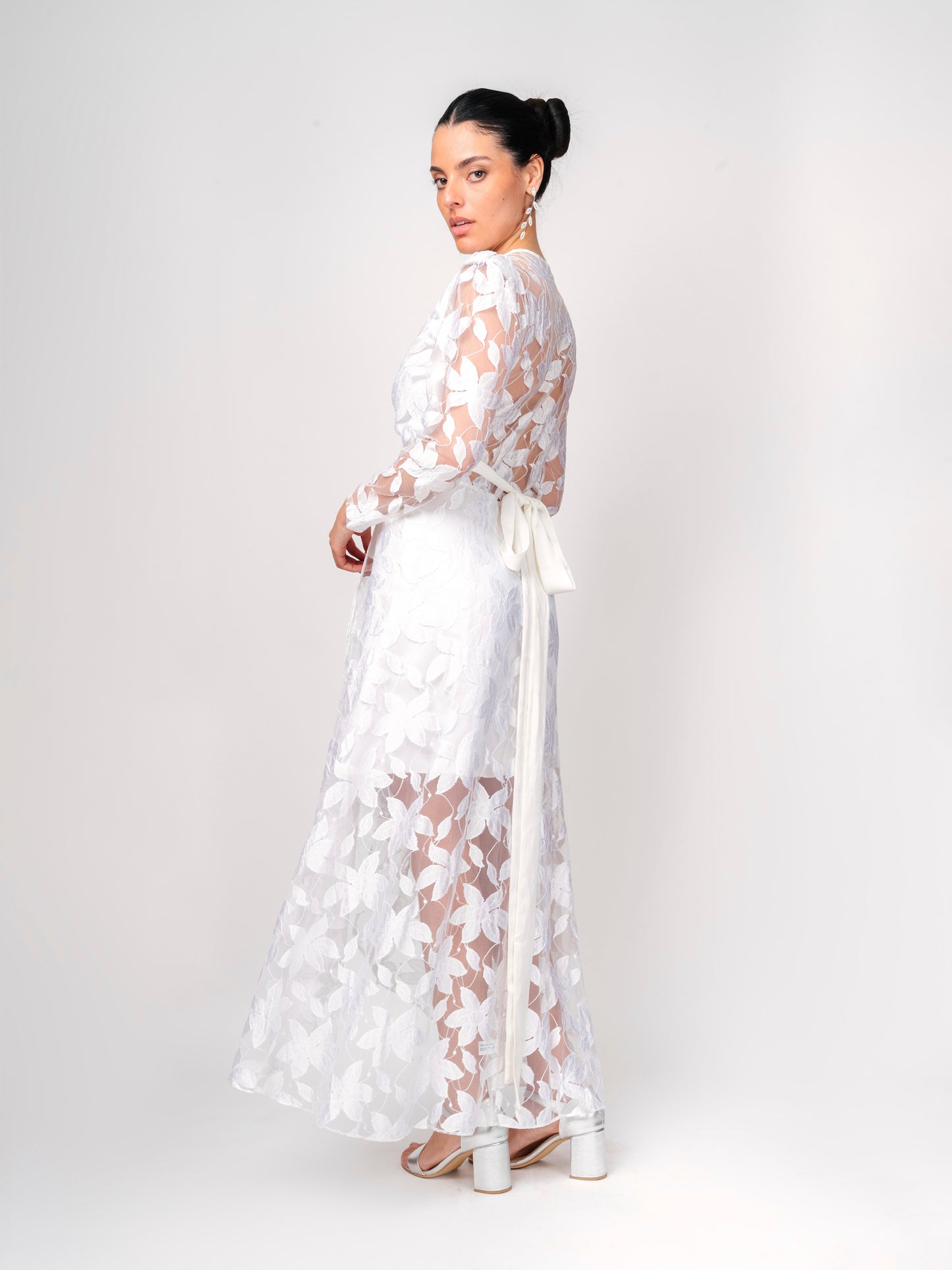 Vestido Largo Wrap Blanco - It Velvet