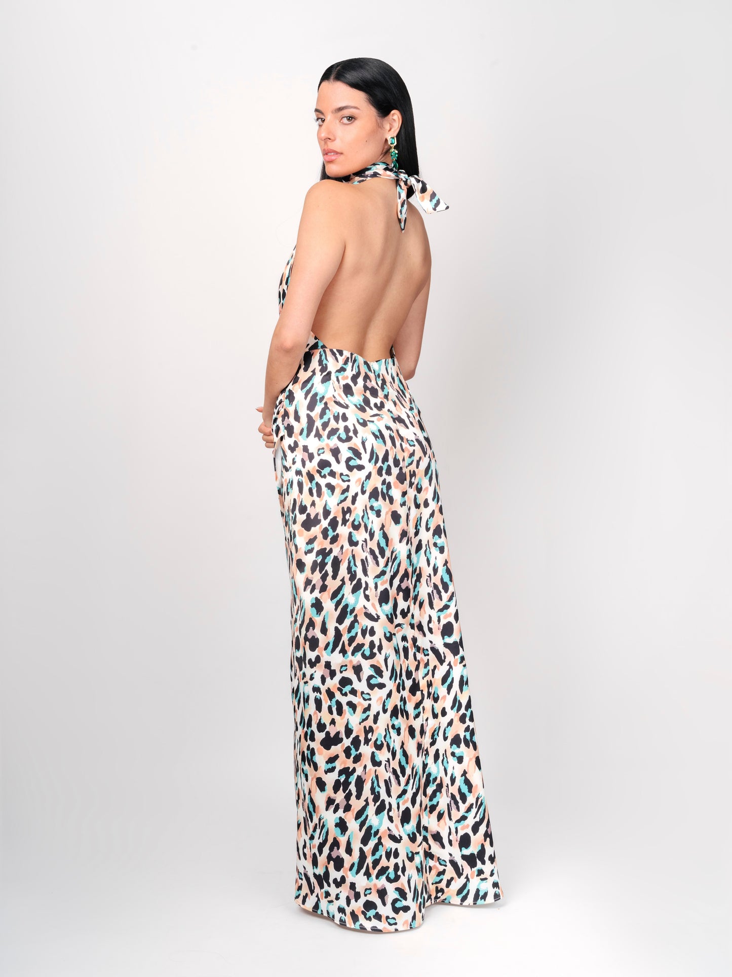 Vestido Largo Estampado - Vc Vestidos