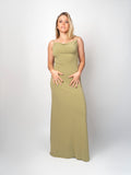 Vestido Largo Pistacho