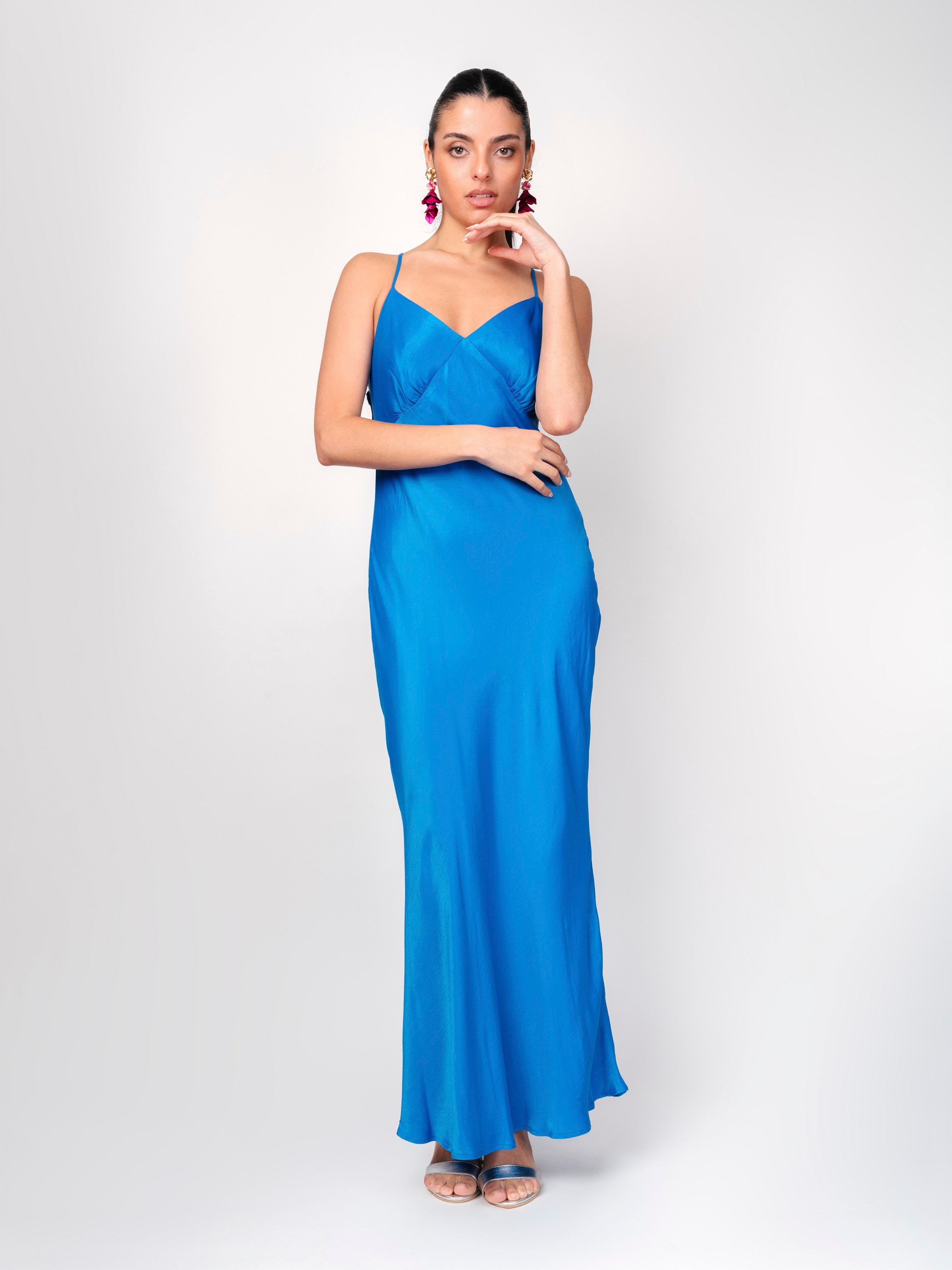 Vestido Midi Azul