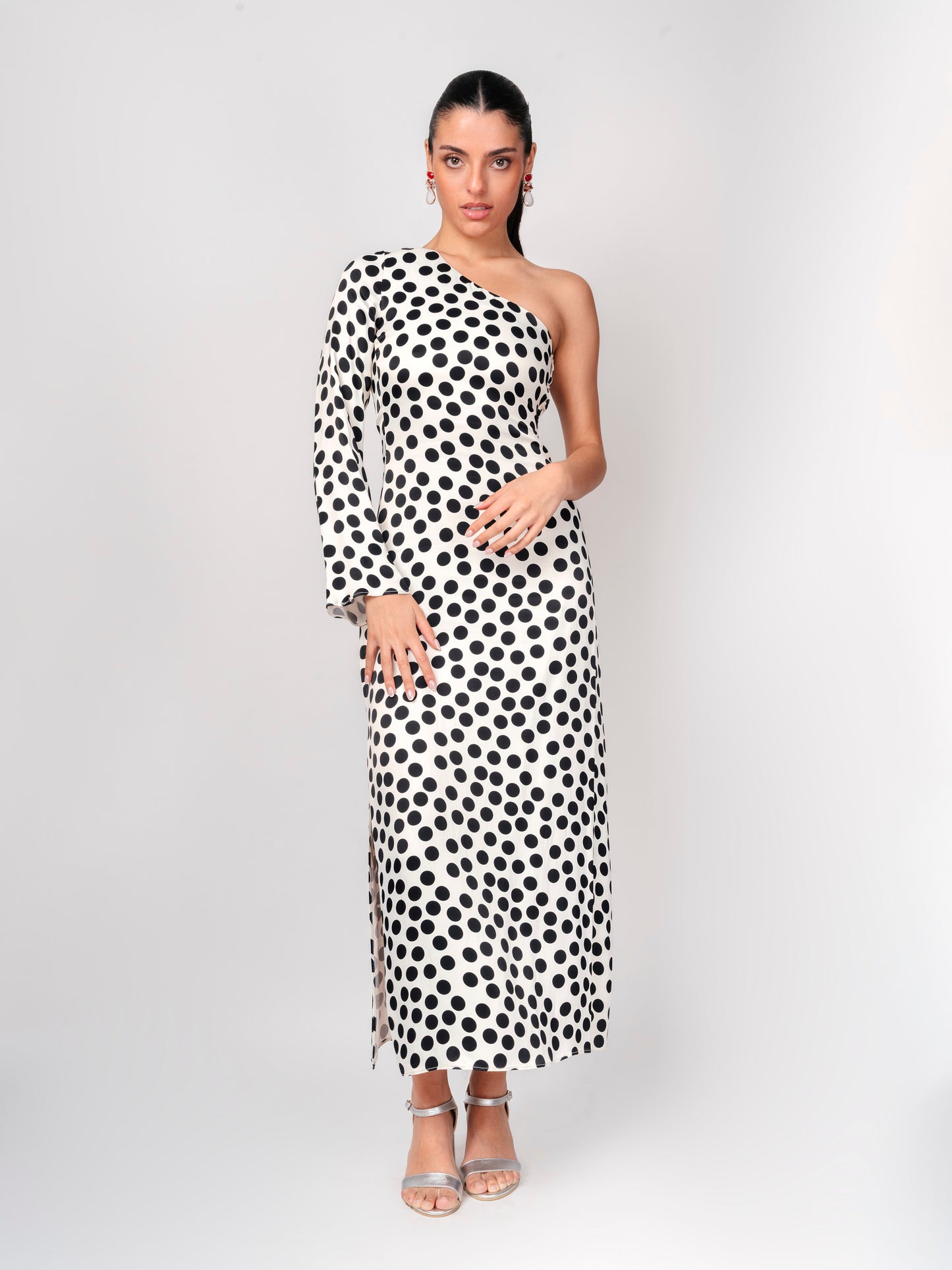 Vestido Midi Polka Dot - Mango