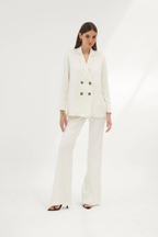 Traje Blanco Jacquard
