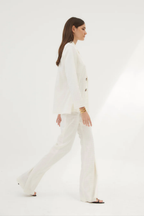 Traje Blanco Jacquard