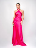 Vestido Fucsia Halter