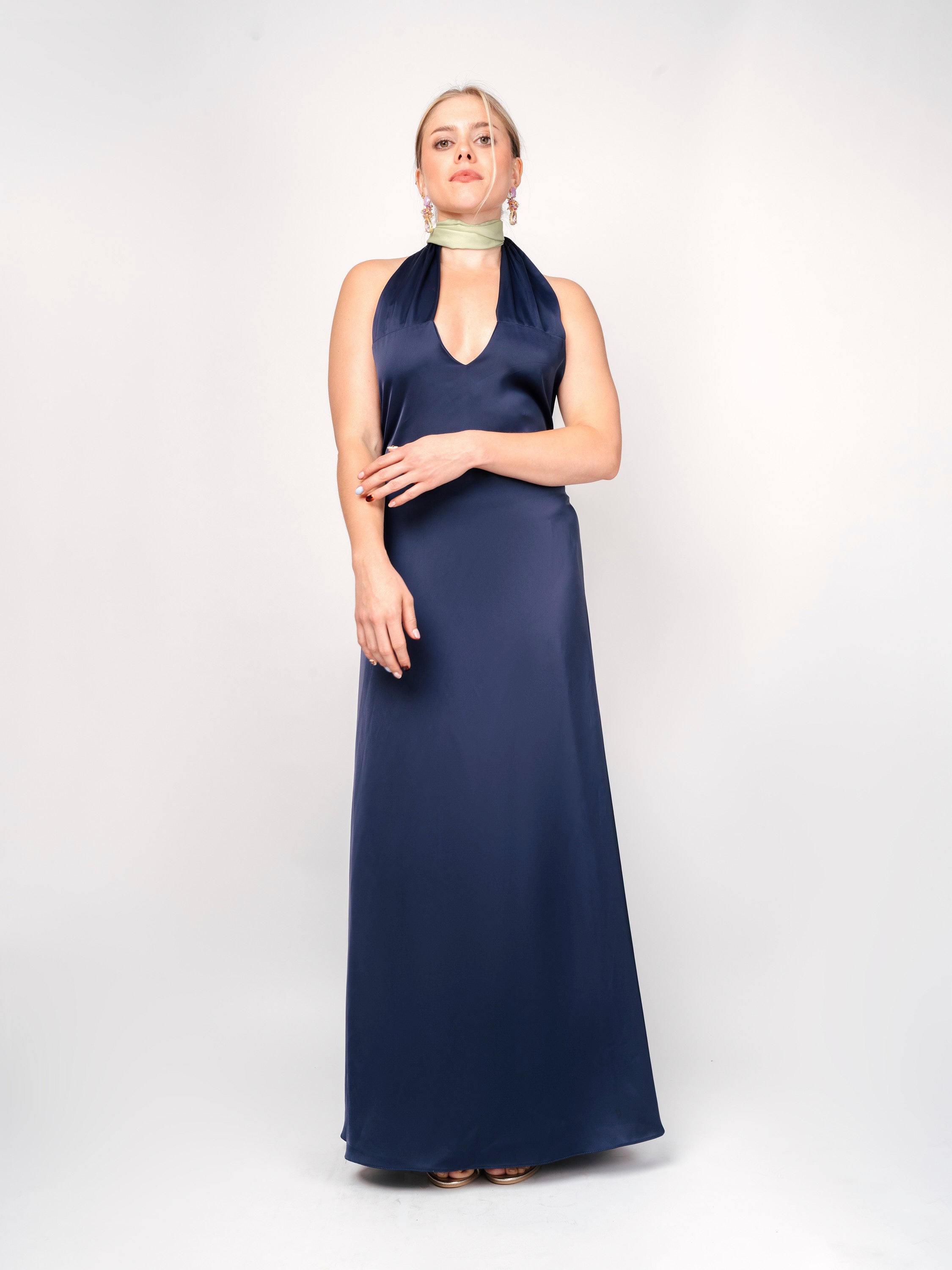 Vestido Largo Azul