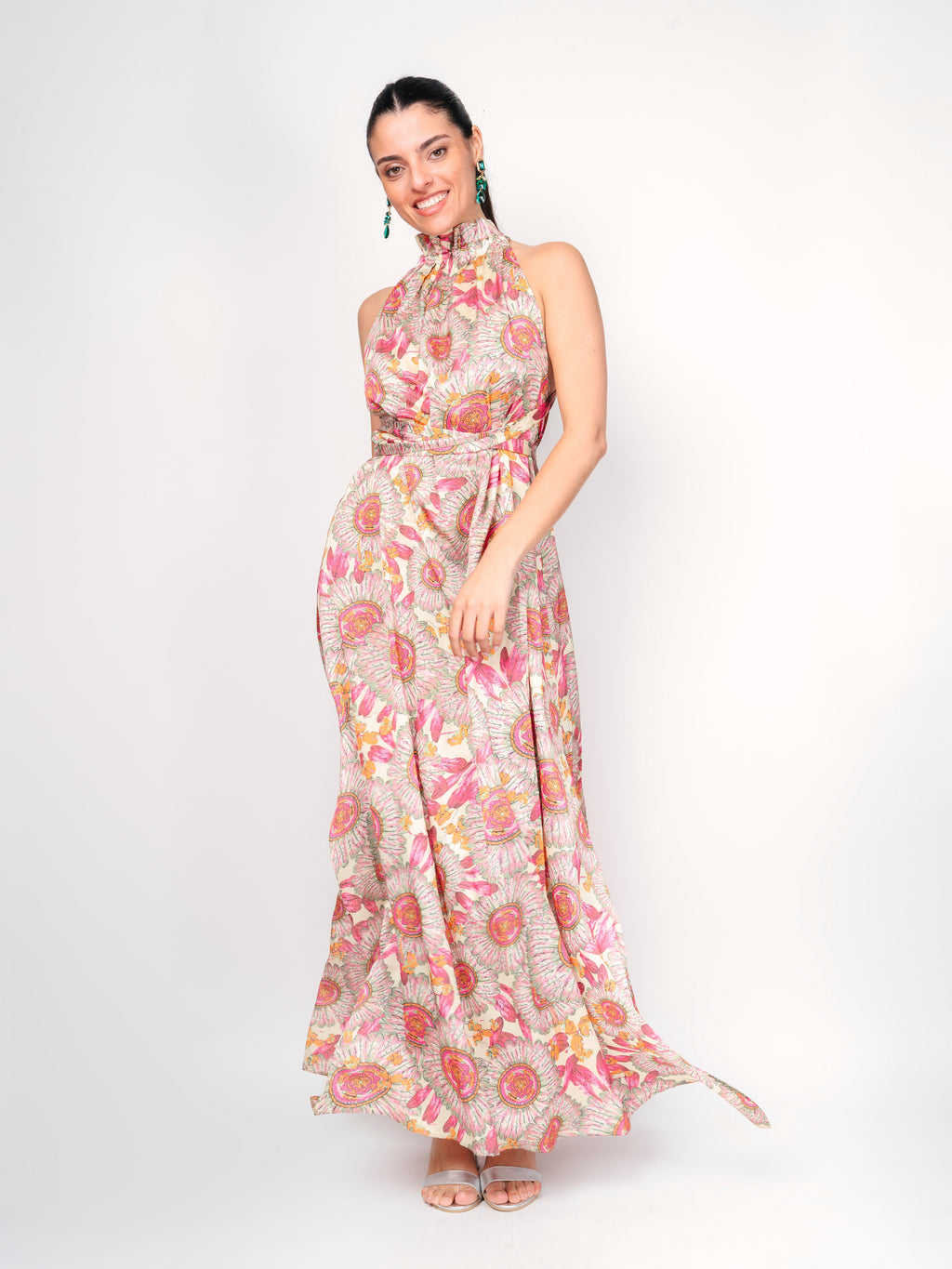 Vestido Floral Halter