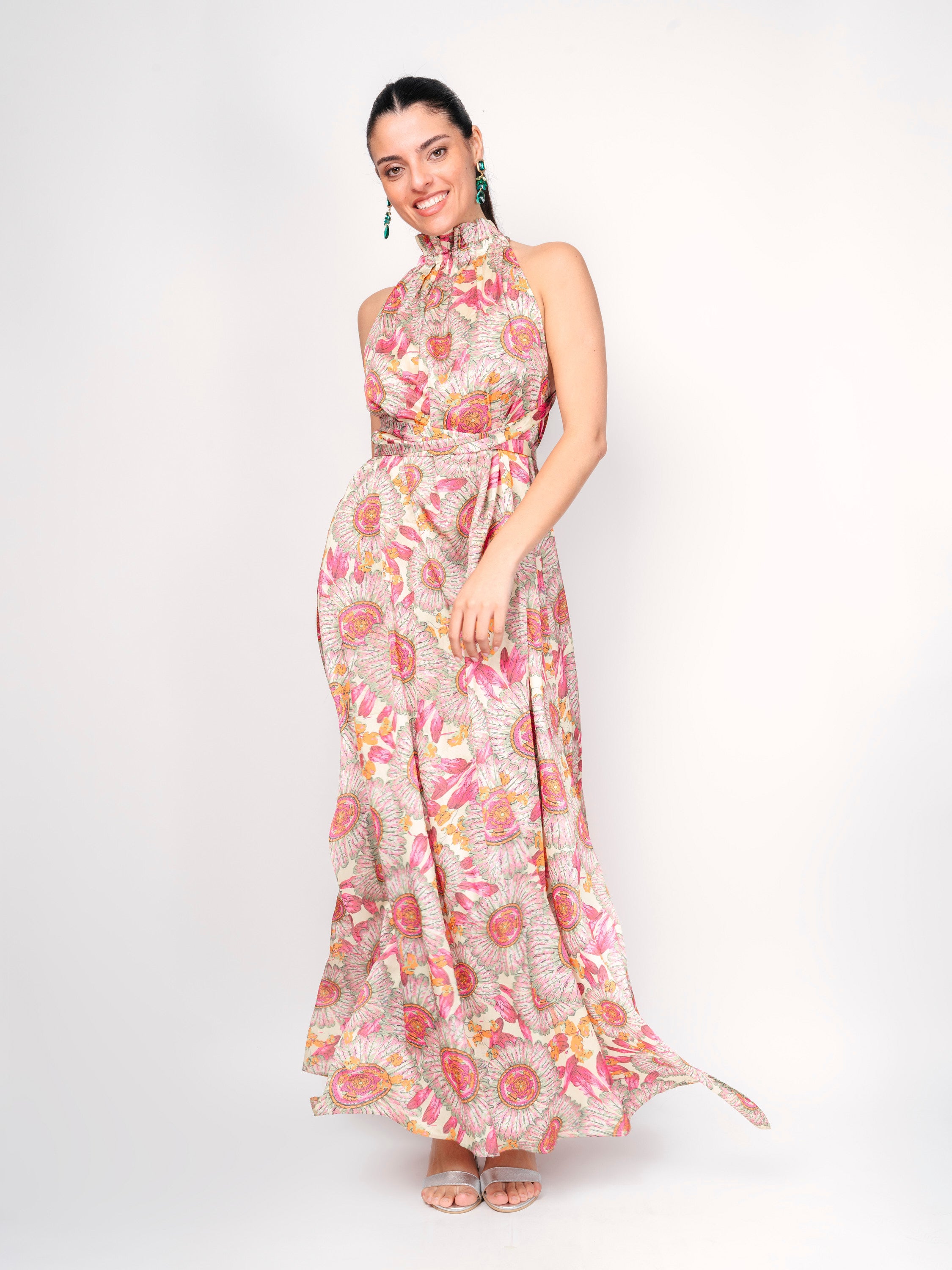 Vestido Floral Halter